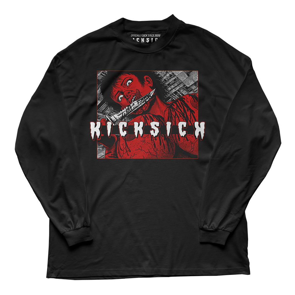 "Bred 4 Reimagined Kill 4 Kicks" Long Sleeve Tee