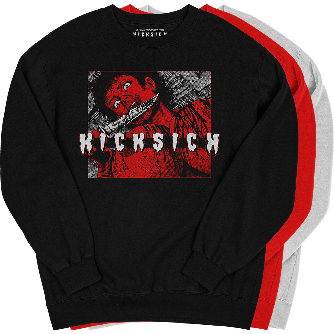 "Red Cement 4 Kill 4 Kicks" Crewneck Sweatshirt