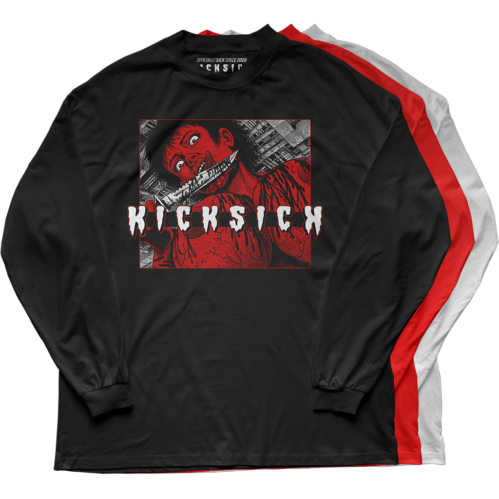 "Bred 4 Reimagined Kill 4 Kicks" Long Sleeve Tee