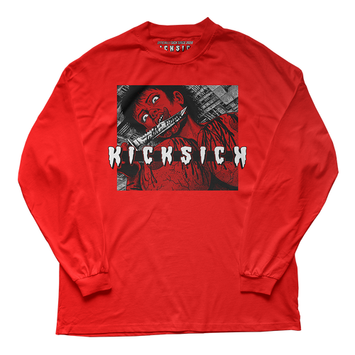 "Bred 4 Reimagined Kill 4 Kicks" Long Sleeve Tee