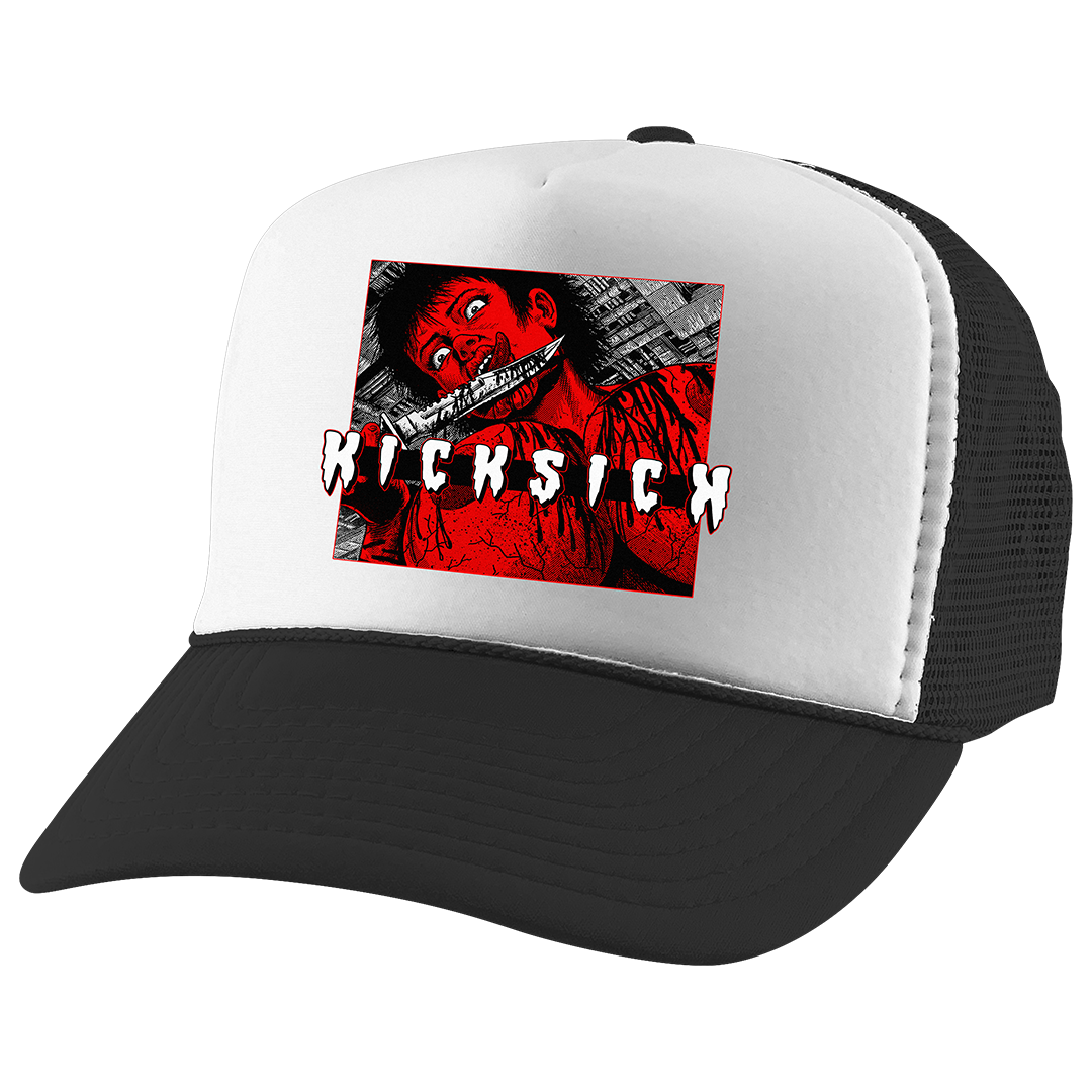 "Red Satin 1 Kill 4 Kicks" Trucker Hat
