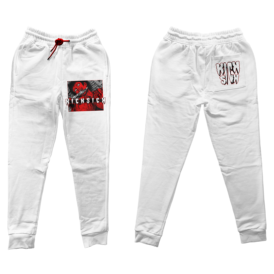 "Red Satin 1 Kill 4 Kicks" Jogger Pants
