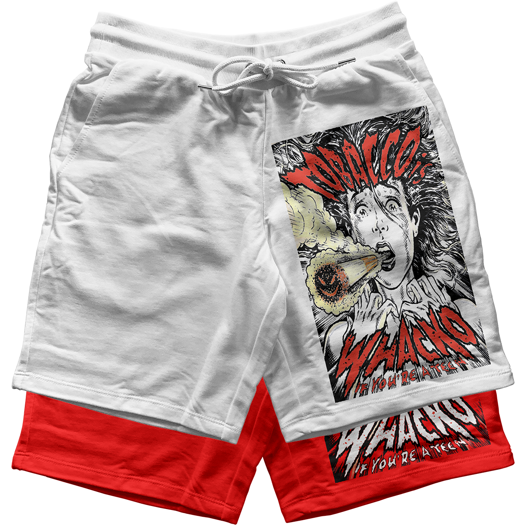 "Red Cement 4 Tobacco Whacko" Jogger Shorts