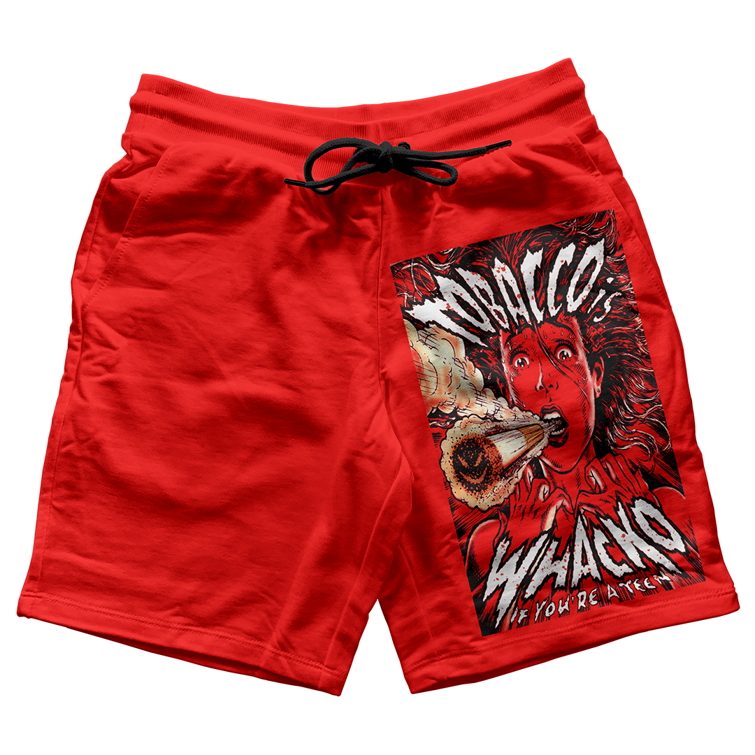 "Red Cement 4 Tobacco Whacko" Jogger Shorts