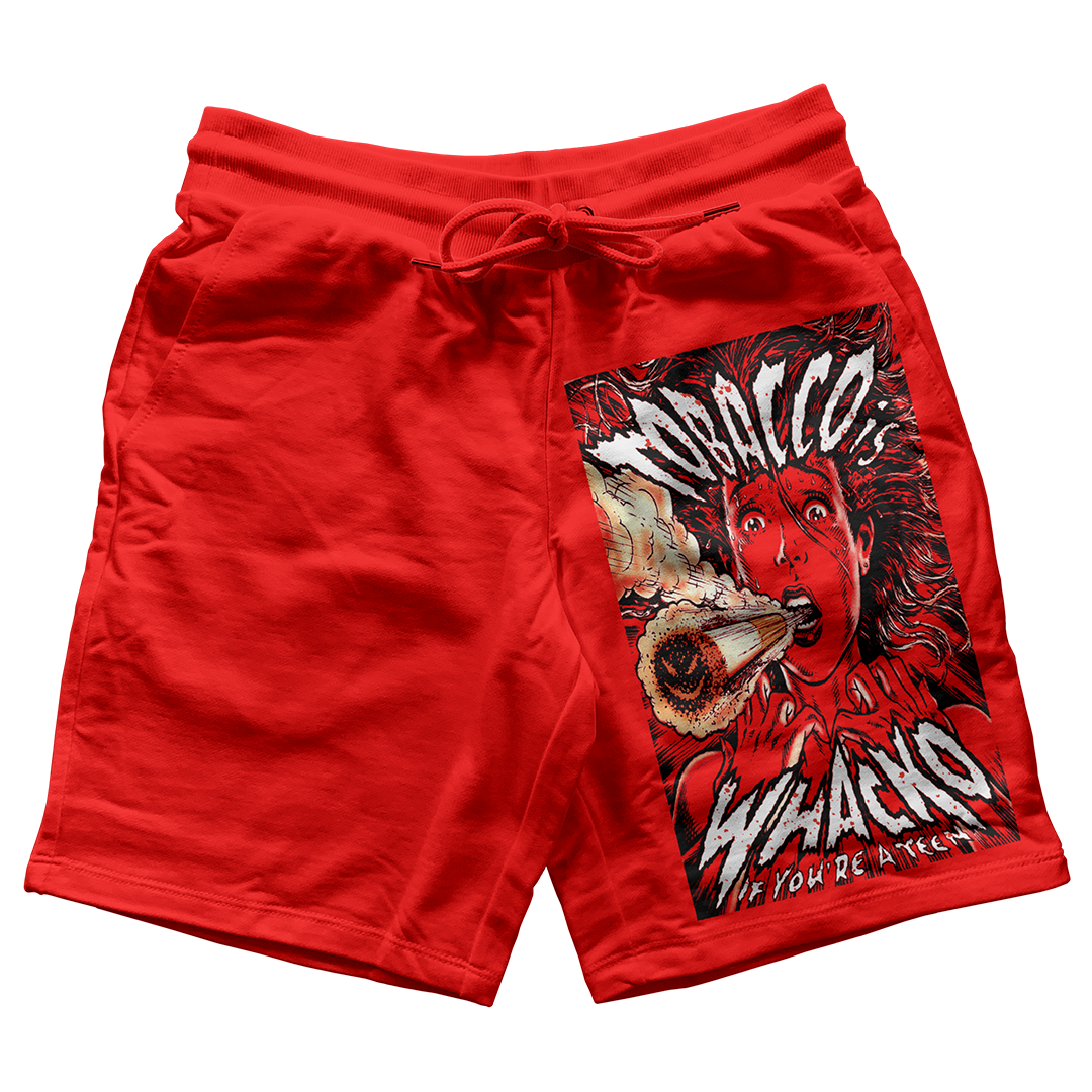 "Red Cement 4 Tobacco Whacko" Jogger Shorts