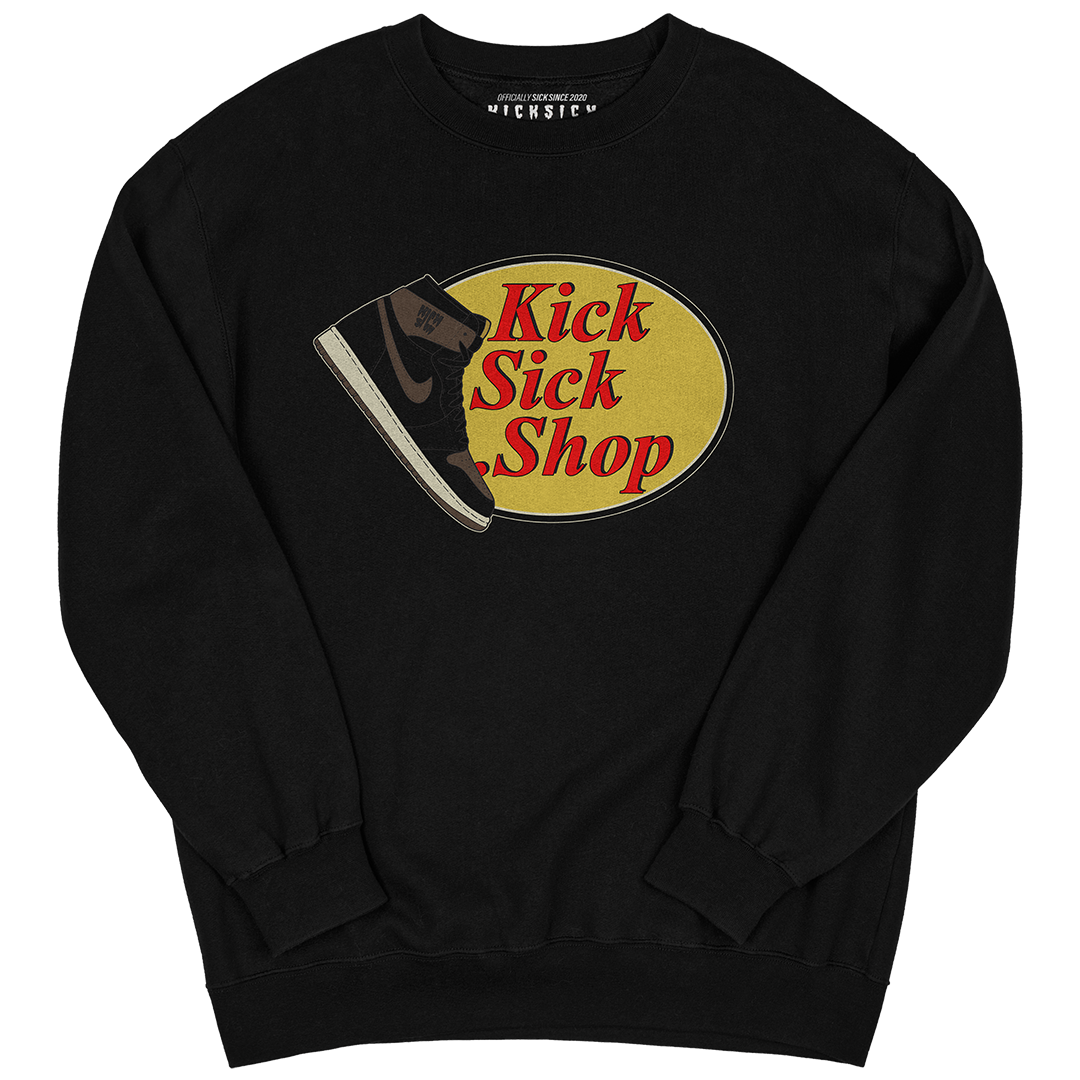 "Palomino 1 Kick Sick Shop" Crewneck Sweatshirt