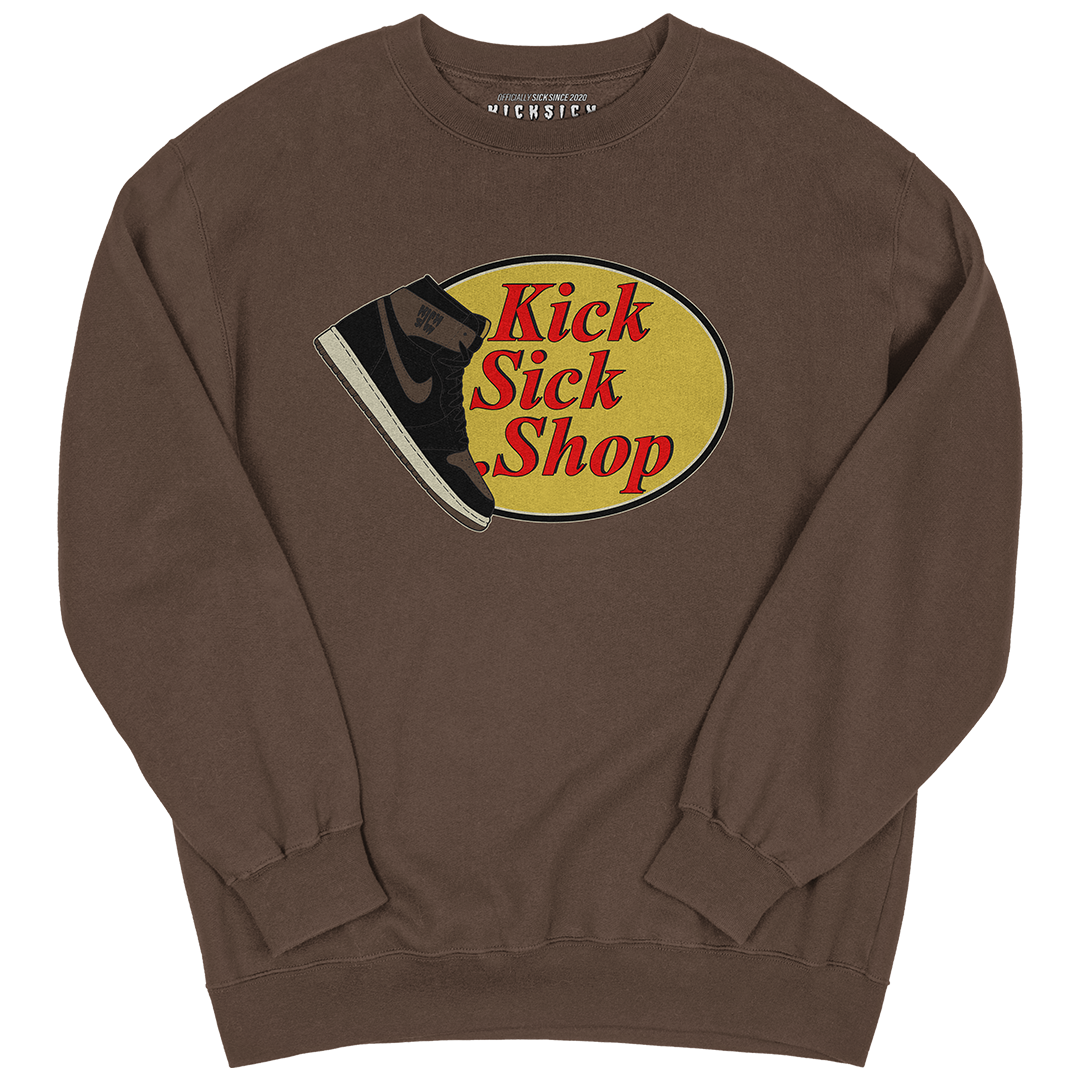 "Palomino 1 Kick Sick Shop" Crewneck Sweatshirt