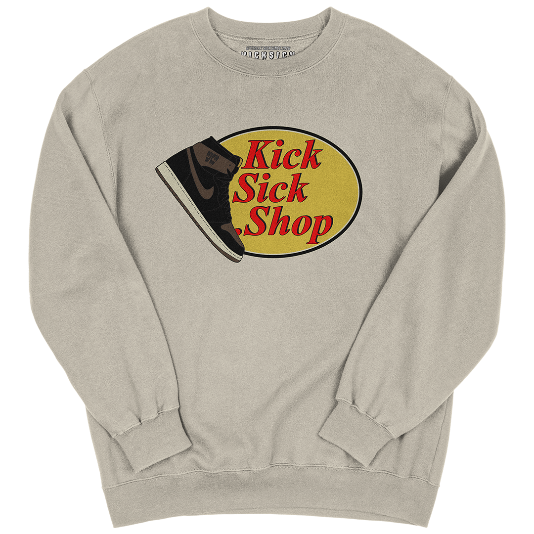 "Palomino 1 Kick Sick Shop" Crewneck Sweatshirt