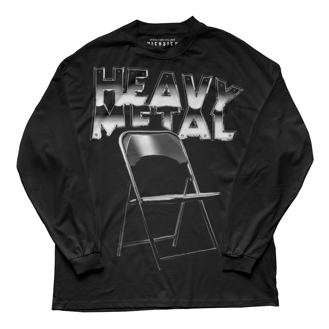 "Sail Black 2 Heavy Metal" Long Sleeve Tee
