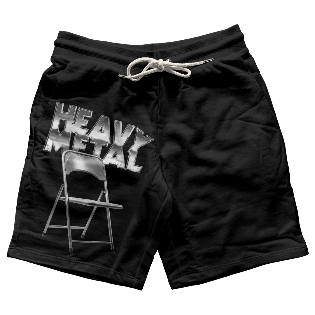 "Sail Black 2 Heavy Metal" Jogger Shorts