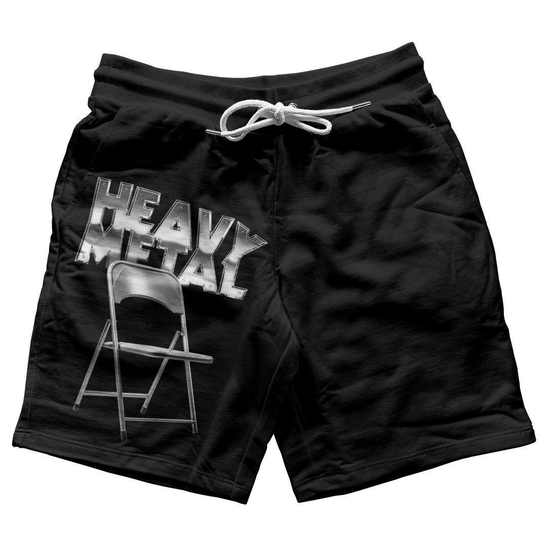 "Sail Black 2 Heavy Metal" Jogger Shorts