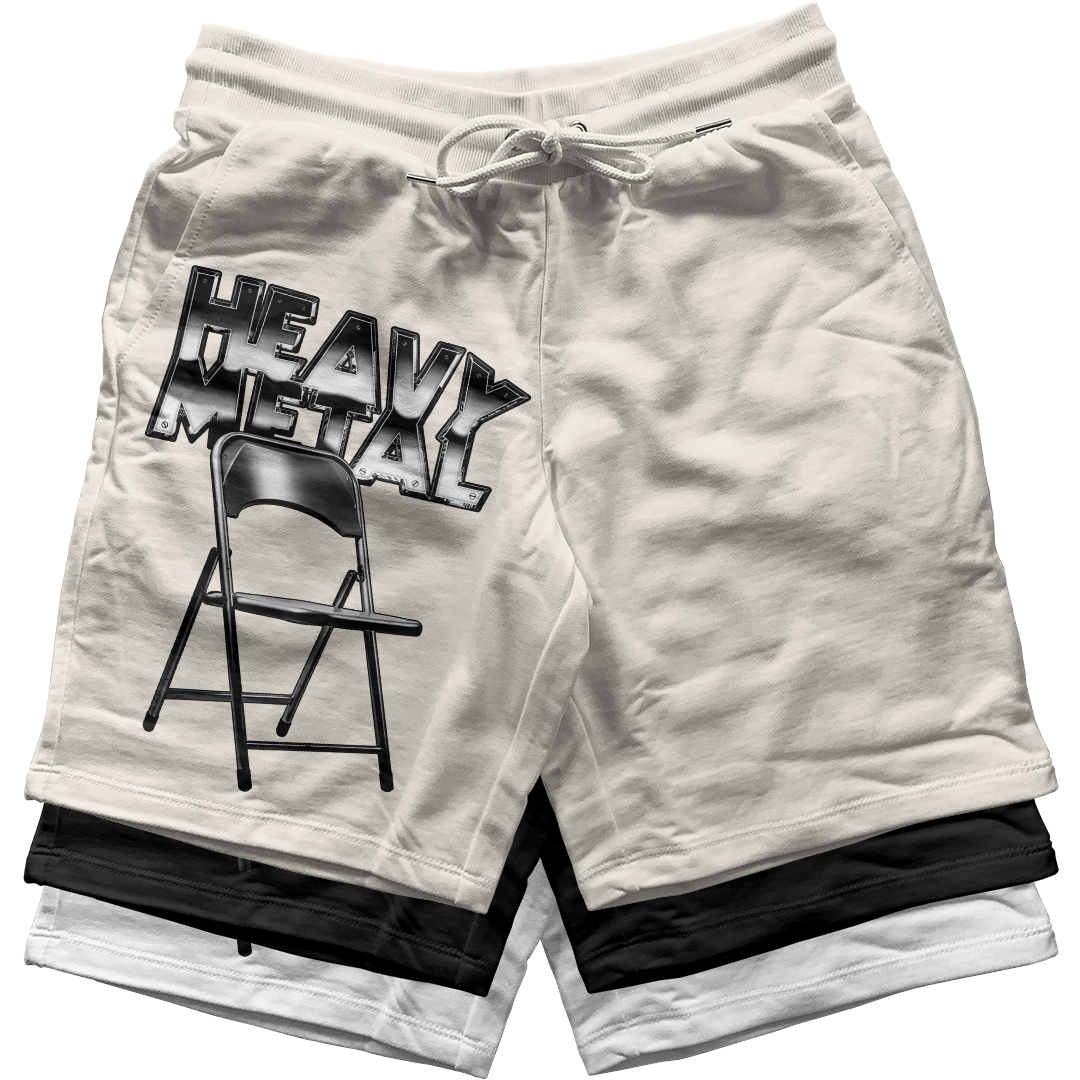 "Sail Black 2 Heavy Metal" Jogger Shorts