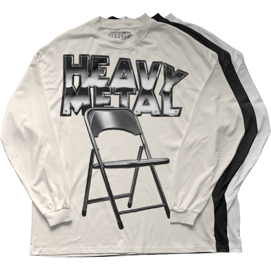 "Sail Black 2 Heavy Metal" Long Sleeve Tee