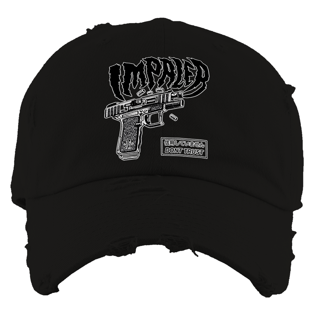 "Sail Black 2 Impaler" Distressed Dad Hat