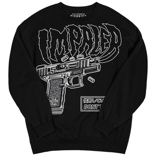 "Black & White Impaler" Crewneck Sweatshirt