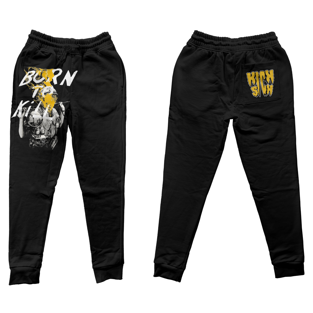 "Yellow Ochre 1 Born to Kill" Jogger Pants