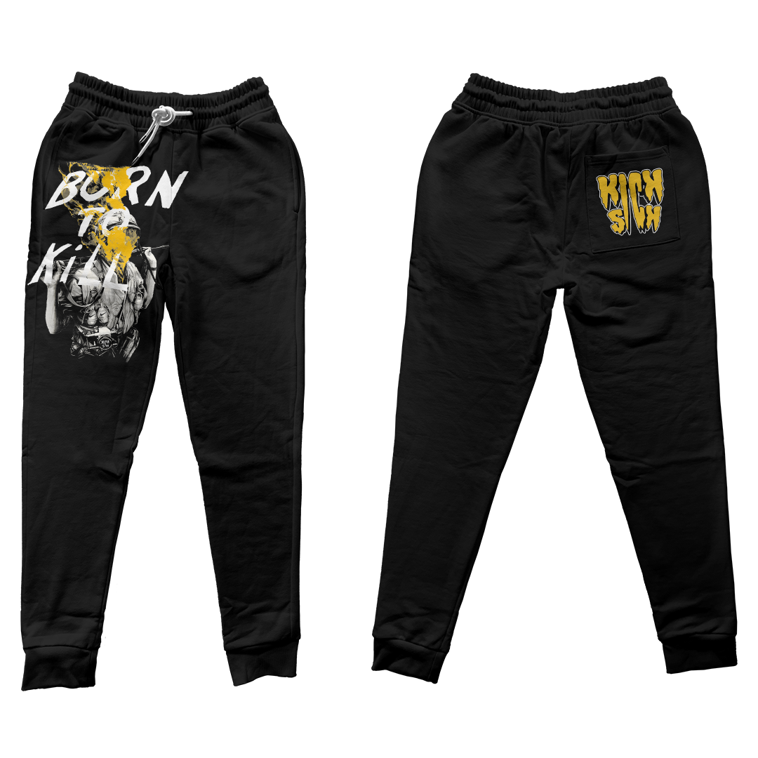 "Yellow Ochre 6 Born to Kill" Jogger Pants