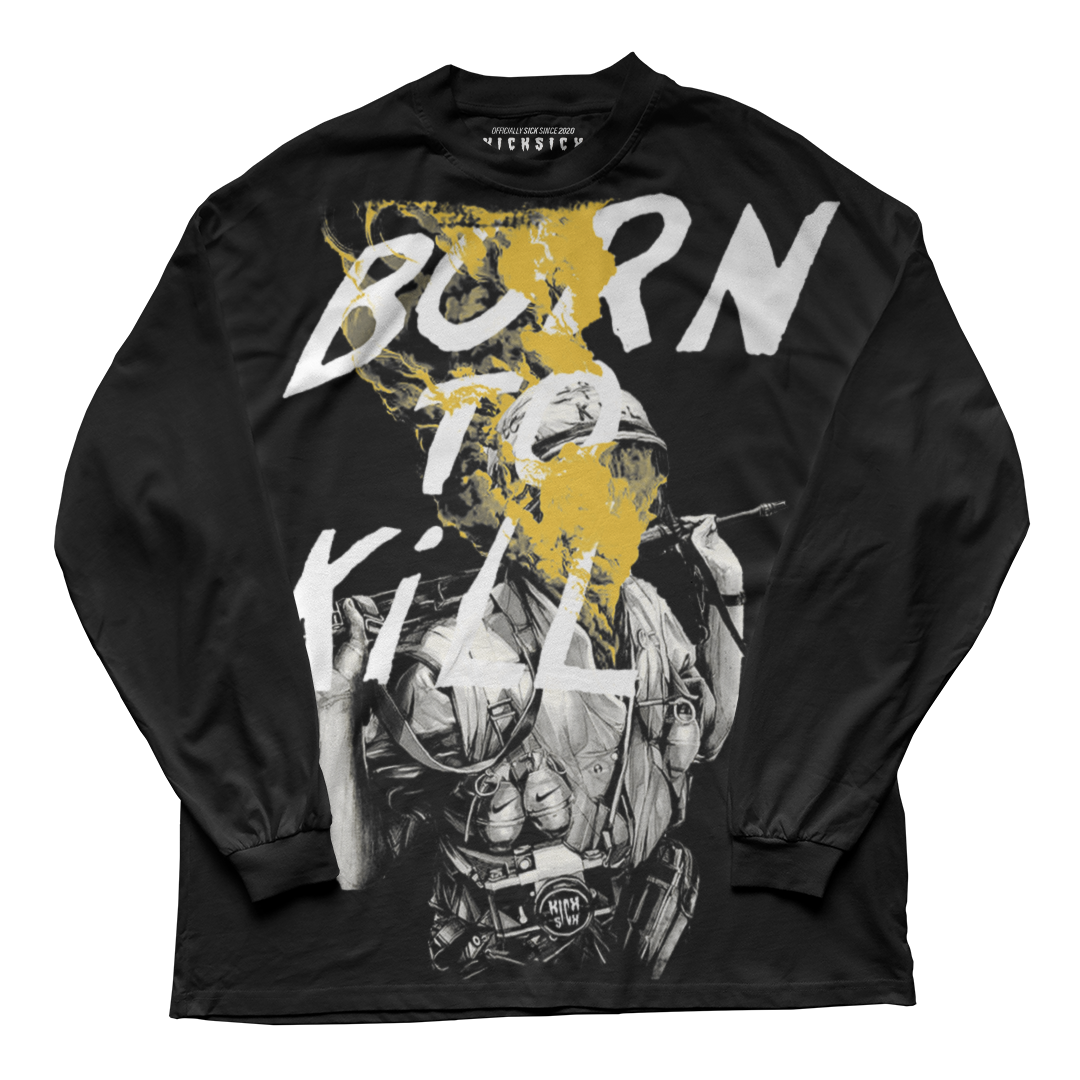 "Yellow Ochre 6 Born to Kill" Long Sleeve Tee