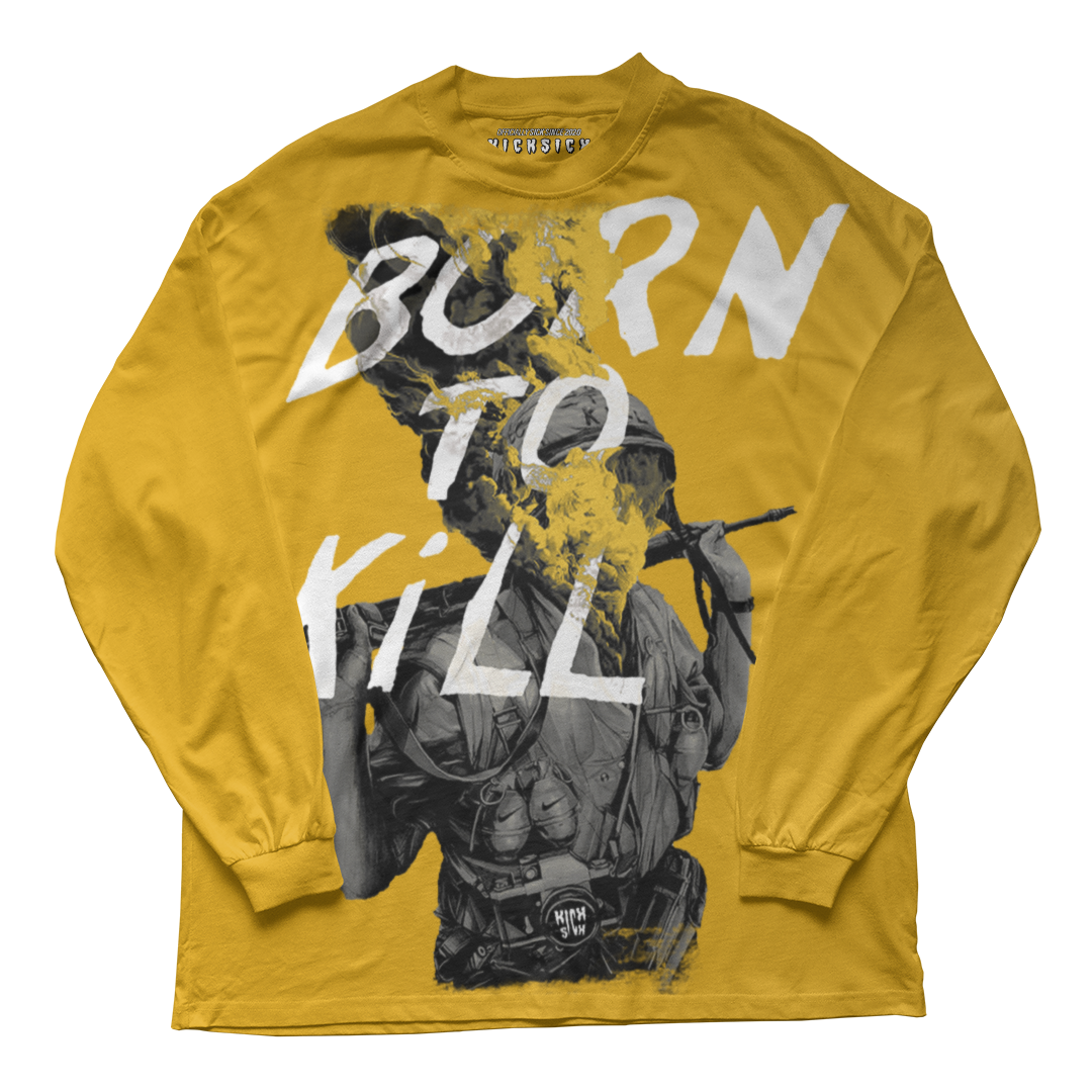 "Yellow Ochre 1 Born to Kill" Long Sleeve Tee