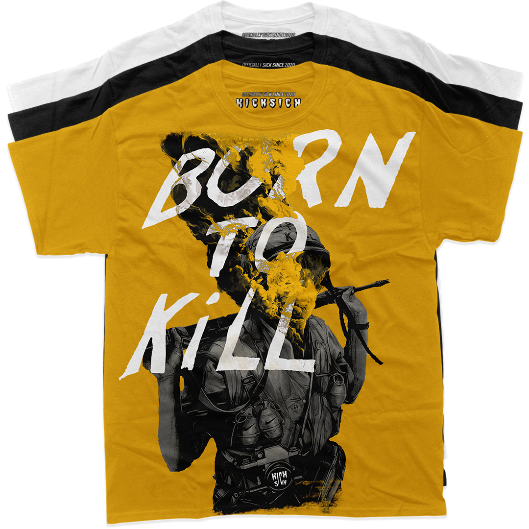 "Yellow Ochre 1 Born to Kill" Tee