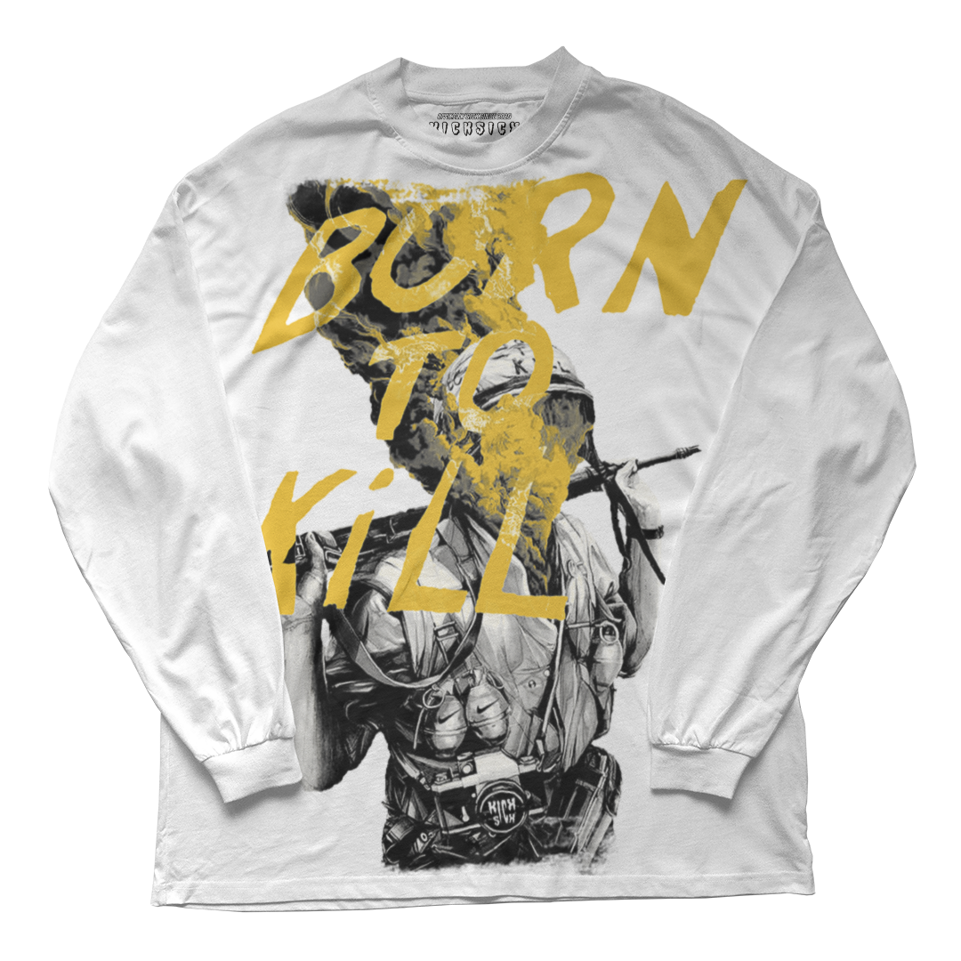 "Yellow Ochre 1 Born to Kill" Long Sleeve Tee