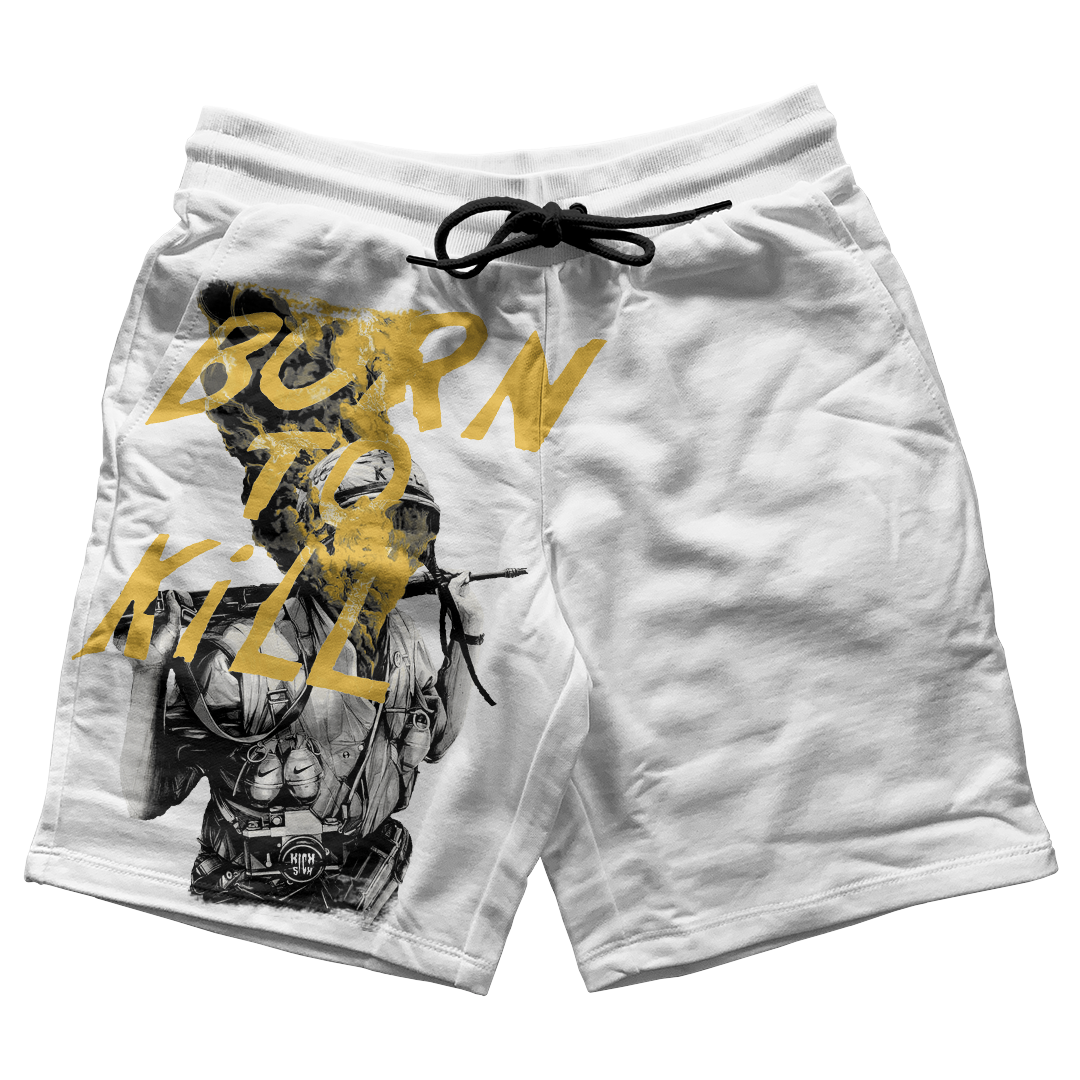 "Yellow Ochre 1 Born to Kill" Jogger Shorts