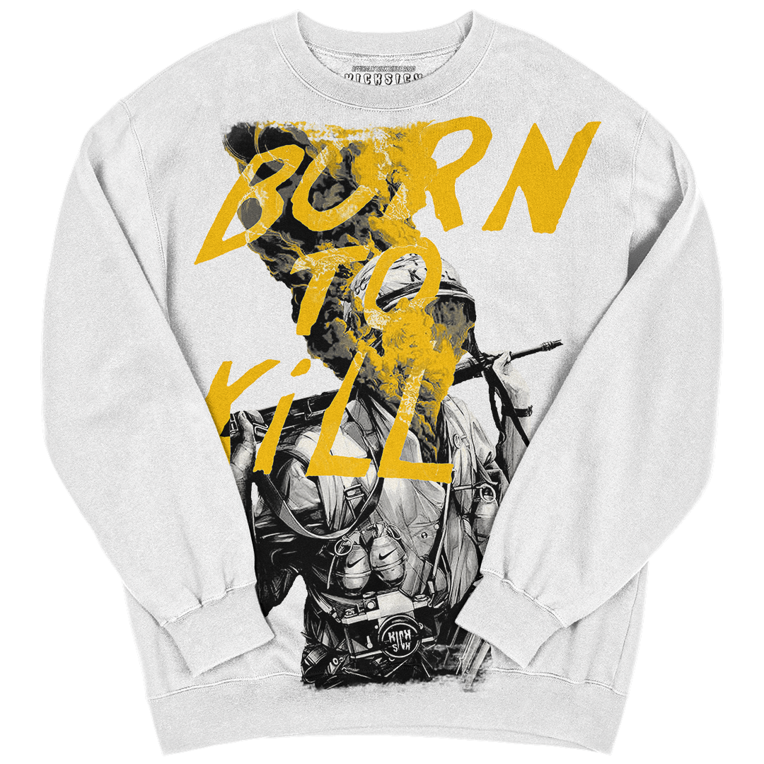 "Yellow Ochre 1 Born to Kill" Crewneck Sweatshirt