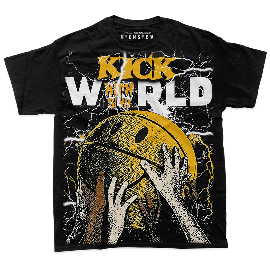 "Yellow Ochre 1 Kick World" Tee