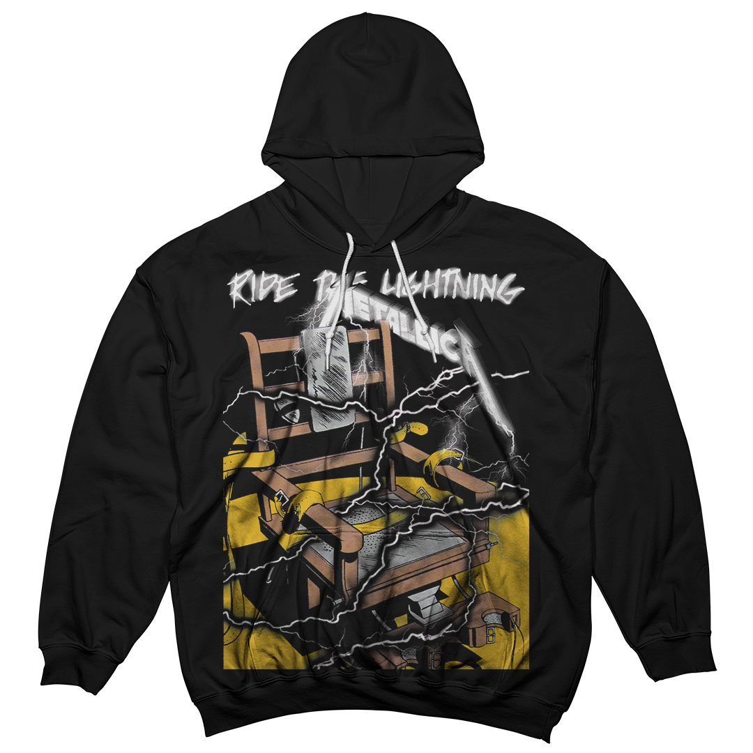 "Yellow Ochre 1 Lightning Chair" Hoodie