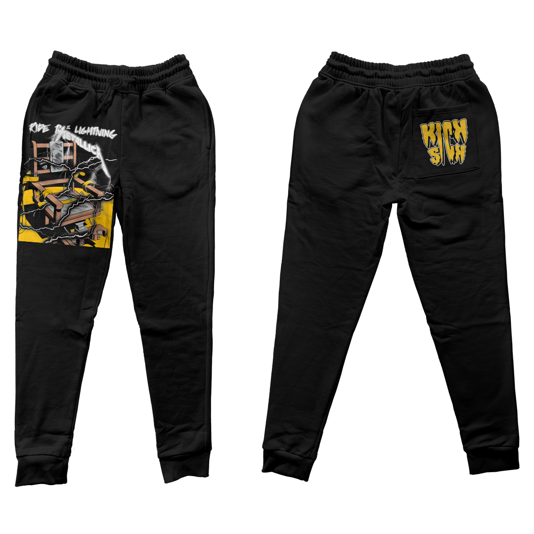 "Yellow Ochre 1 Lightning Chair" Jogger Pants