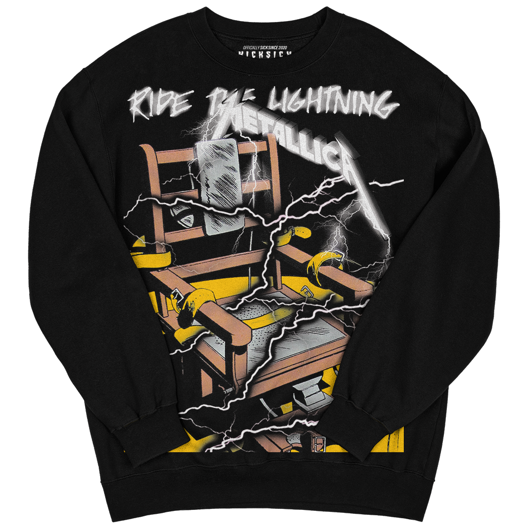 "Yellow Ochre 1 Lightning Chair" Crewneck Sweatshirt