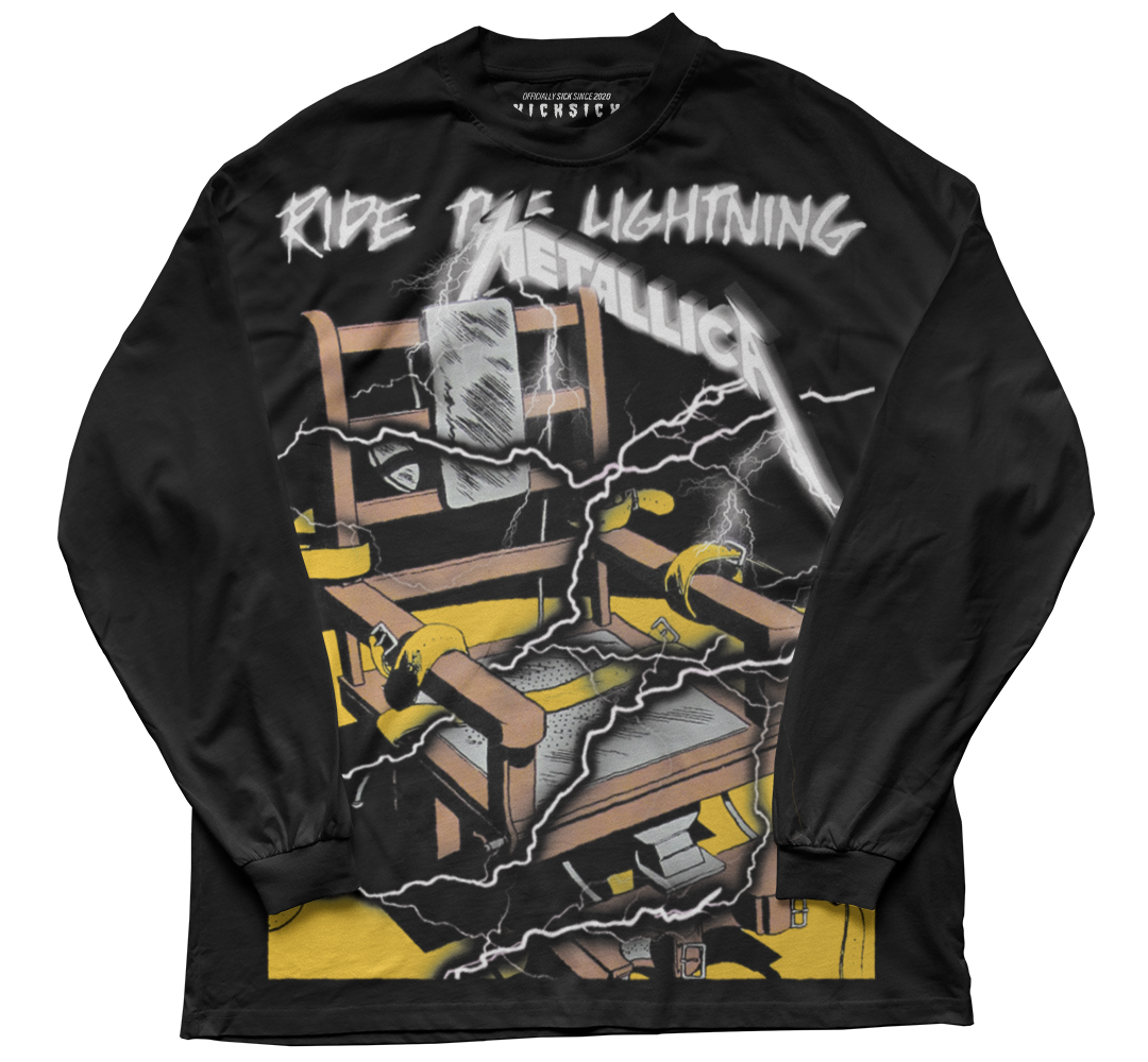 "Yellow Ochre 1 Lightning Chair" Long Sleeve Tee