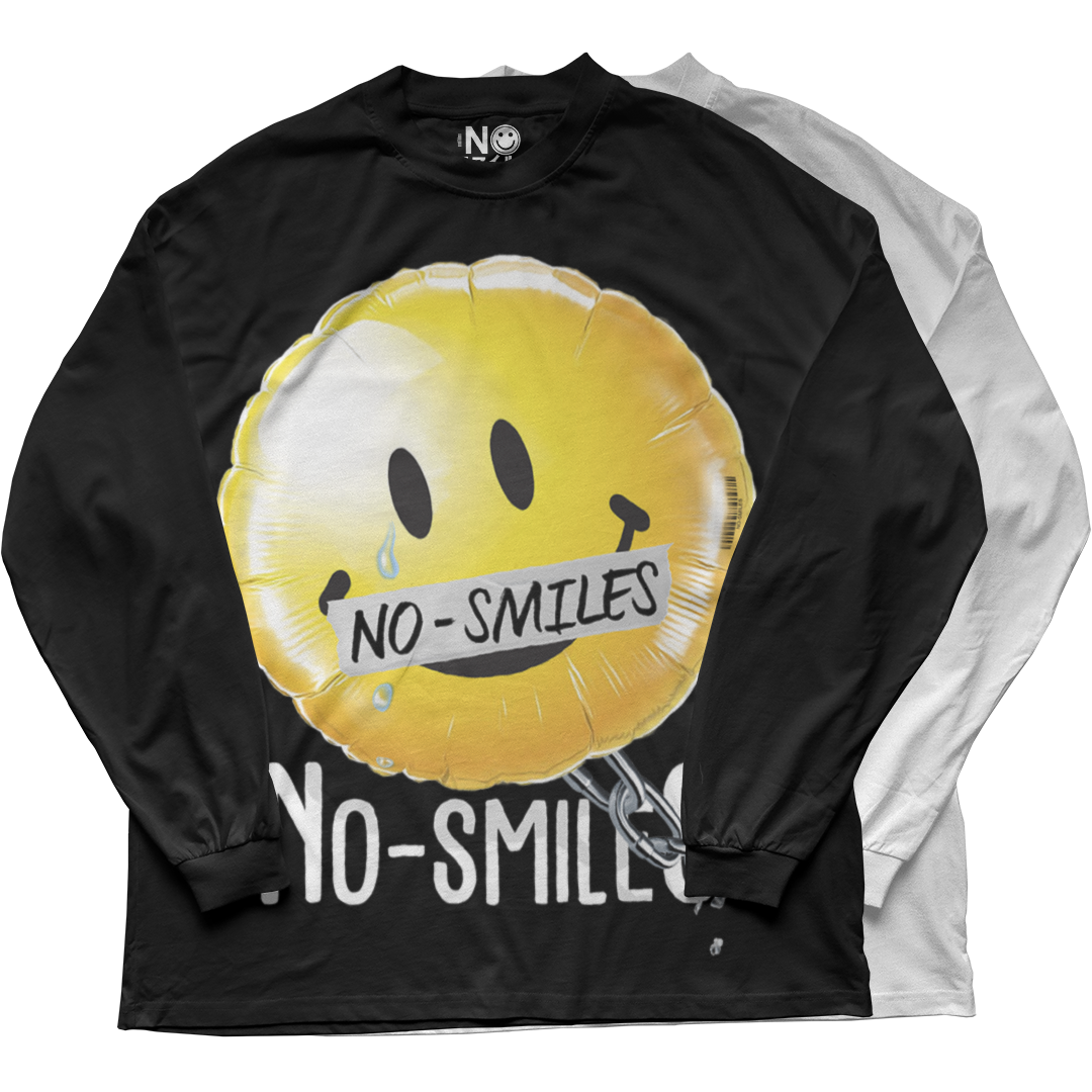 "Yellow Ochre 1 No Smiles" Long Sleeve Tee