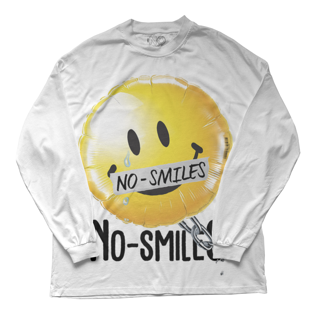 "Yellow Ochre 1 No Smiles" Long Sleeve Tee