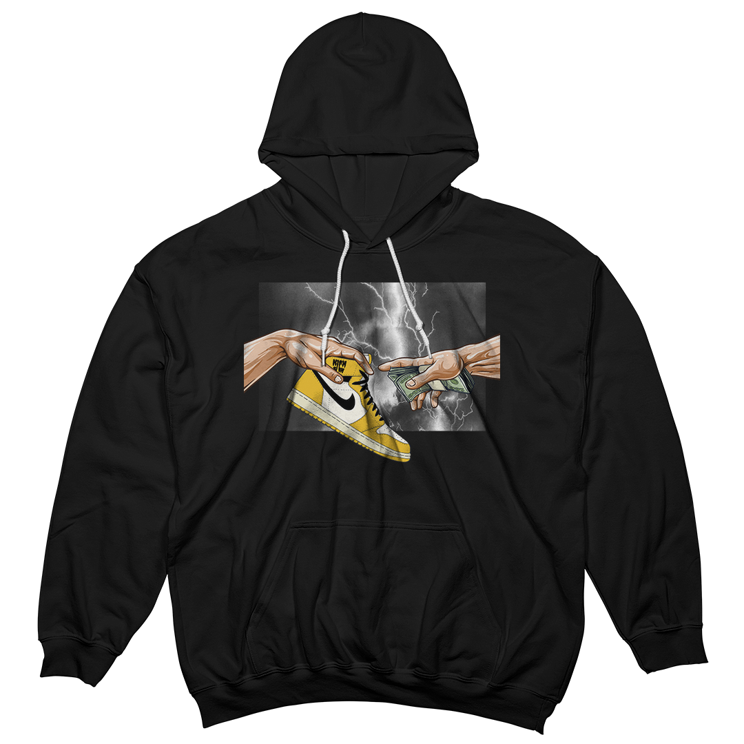"Yellow Ochre 1 Retro God" Hoodie