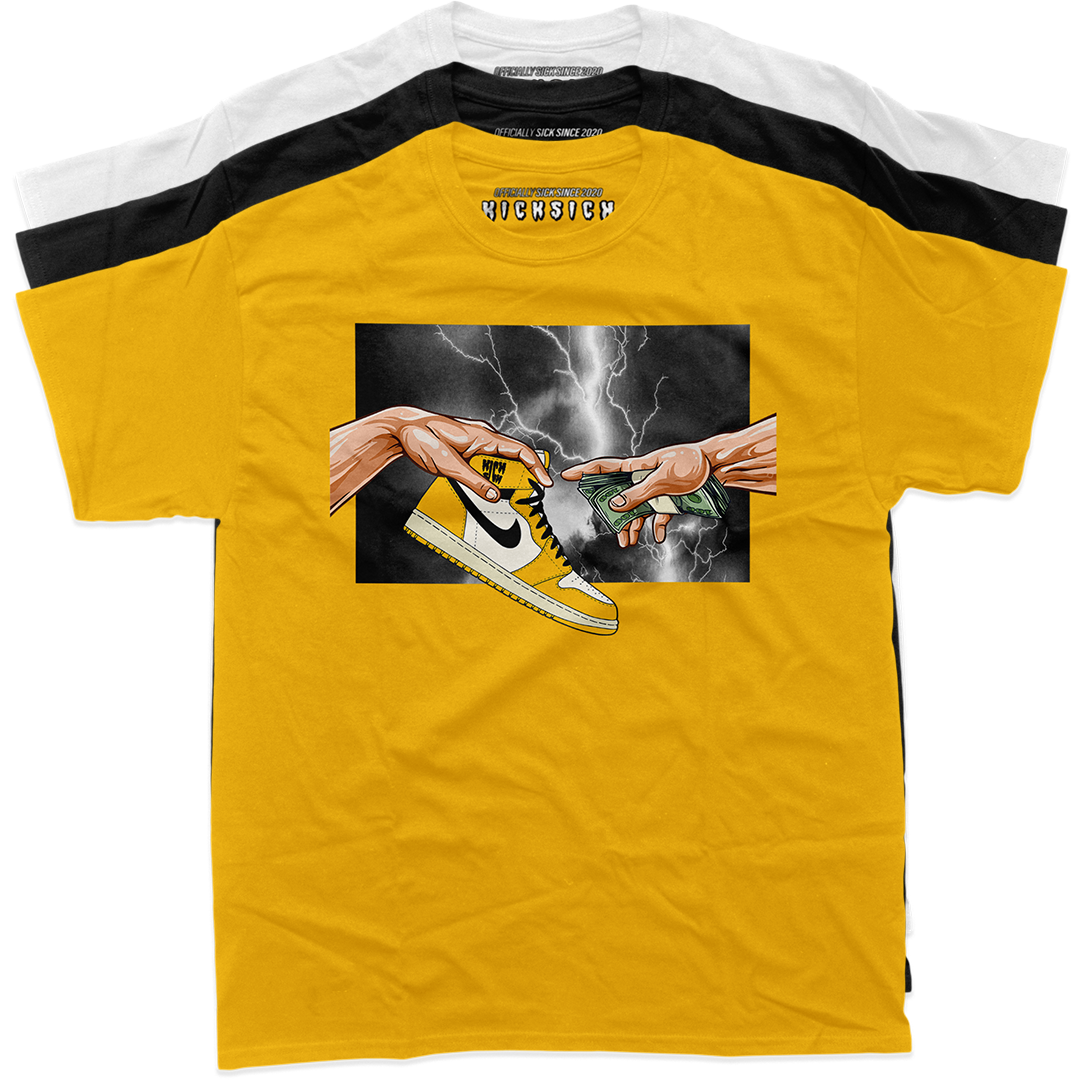 "Yellow Ochre 1 Retro God" Tee