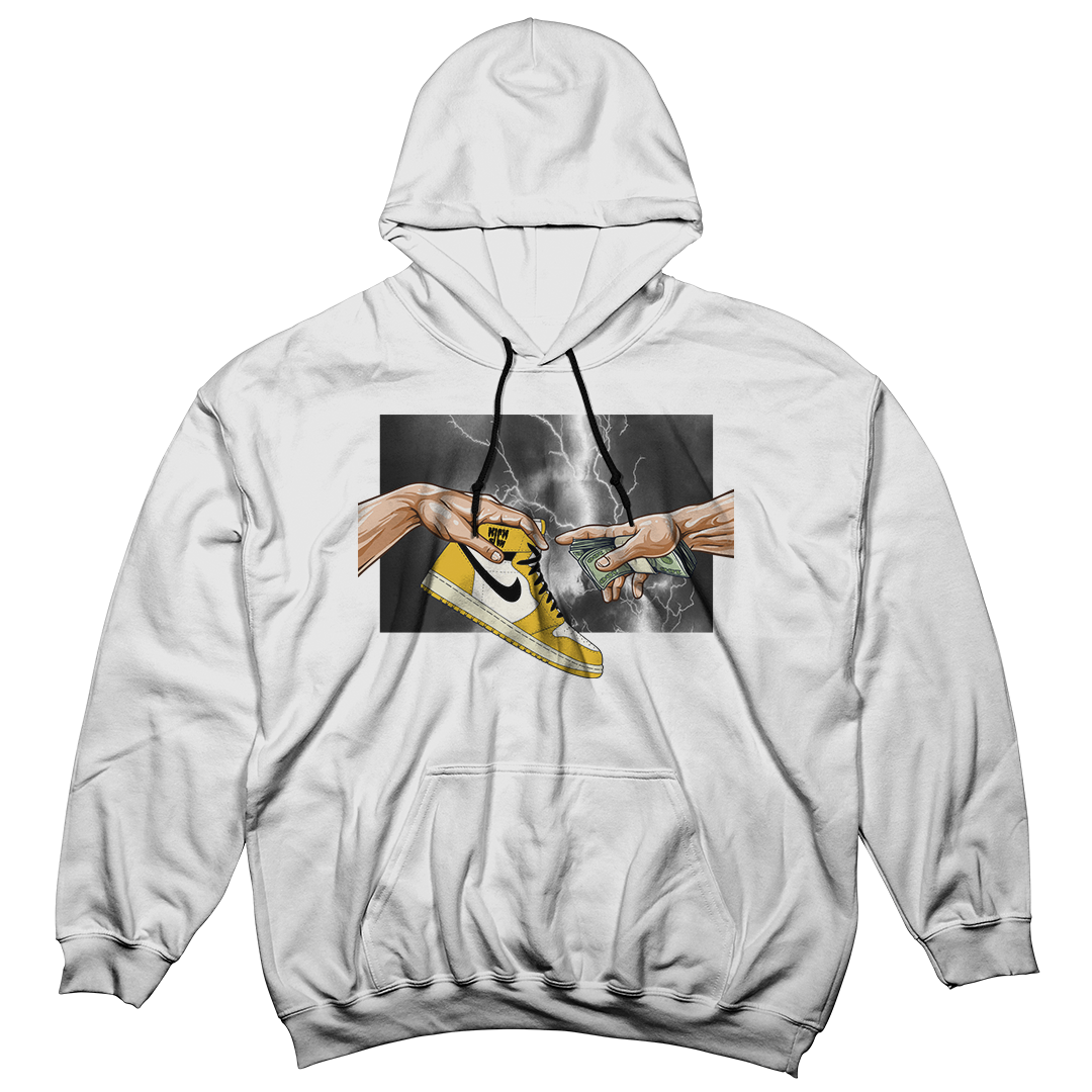 "Yellow Ochre 1 Retro God" Hoodie