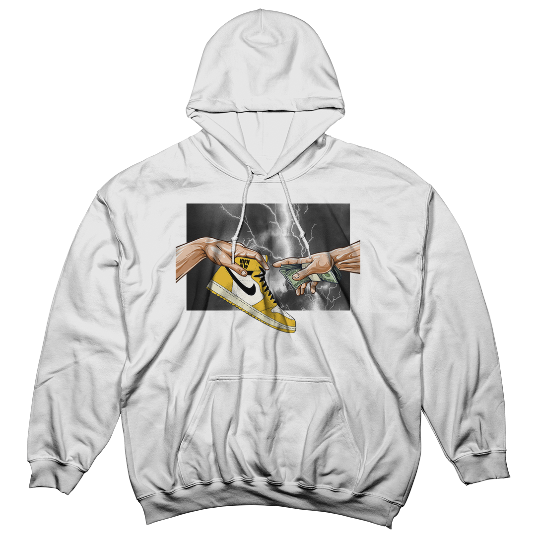 "Yellow Ochre 1 Retro God" Hoodie