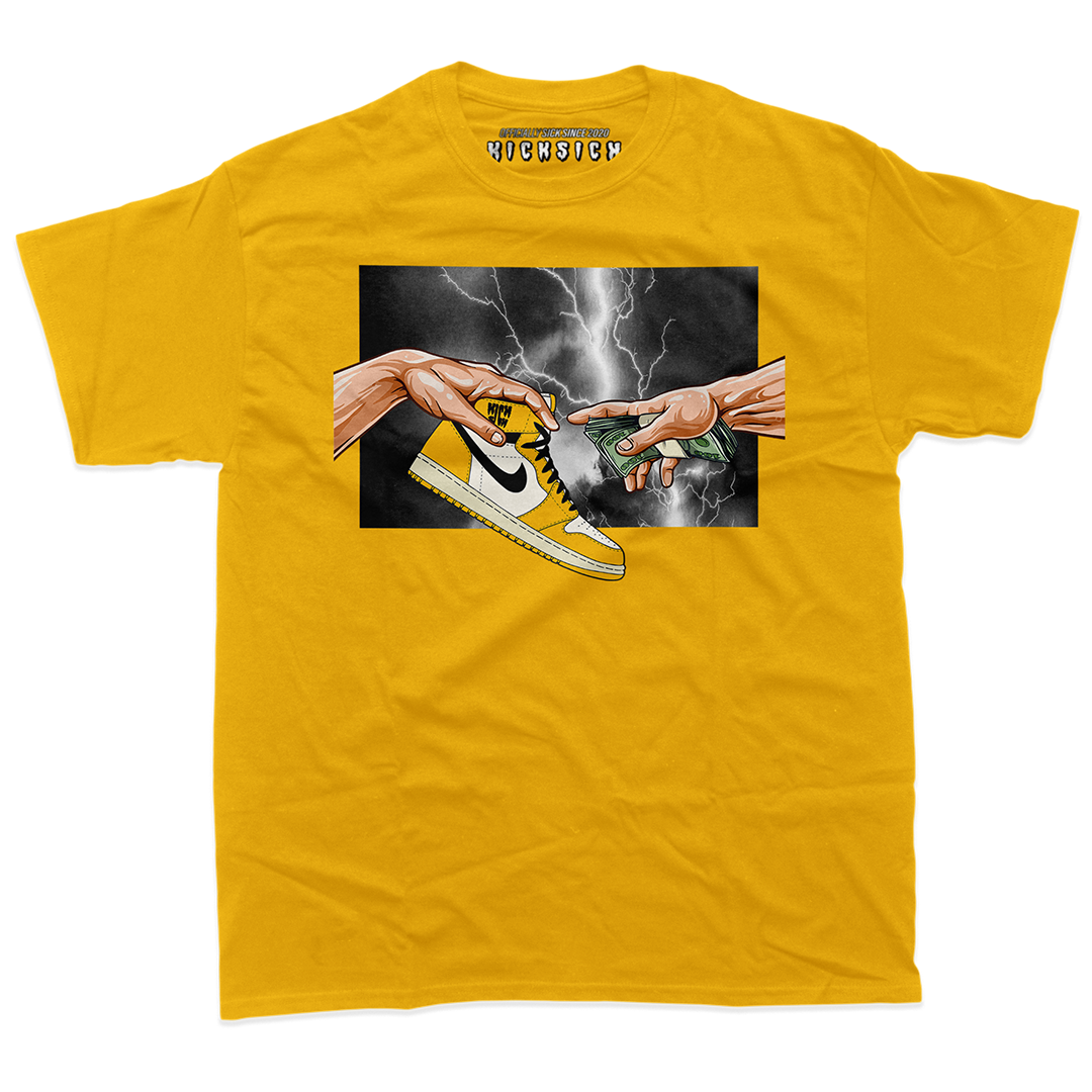 "Yellow Ochre 1 Retro God" Tee