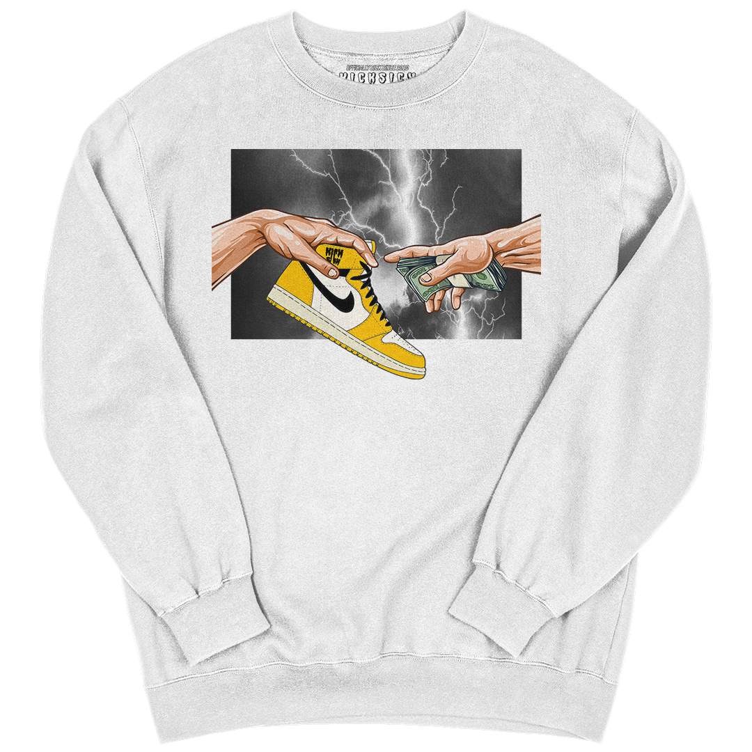 "Yellow Ochre 1 Retro God" Crewneck Sweatshirt