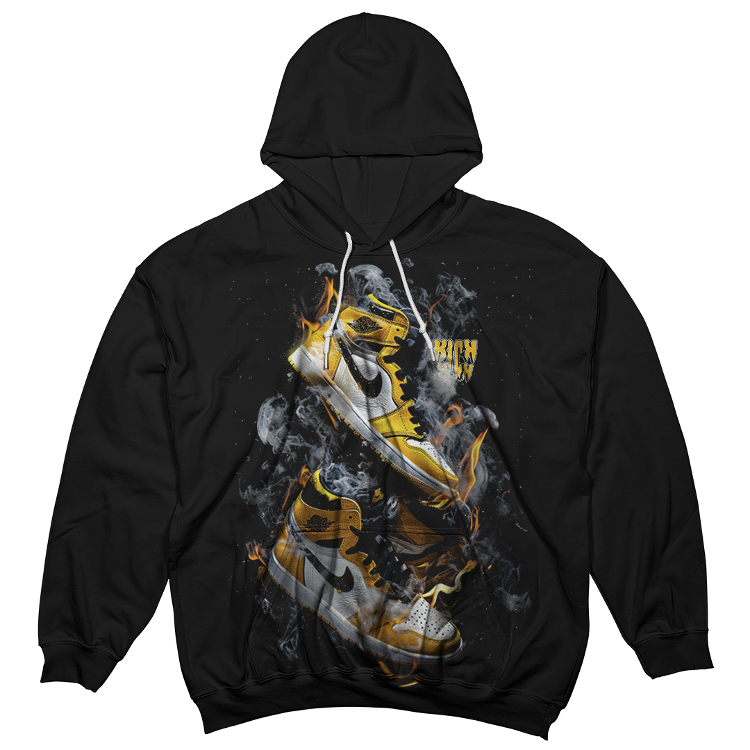 "Yellow Ochre 1 Smoke Burn" Hoodie