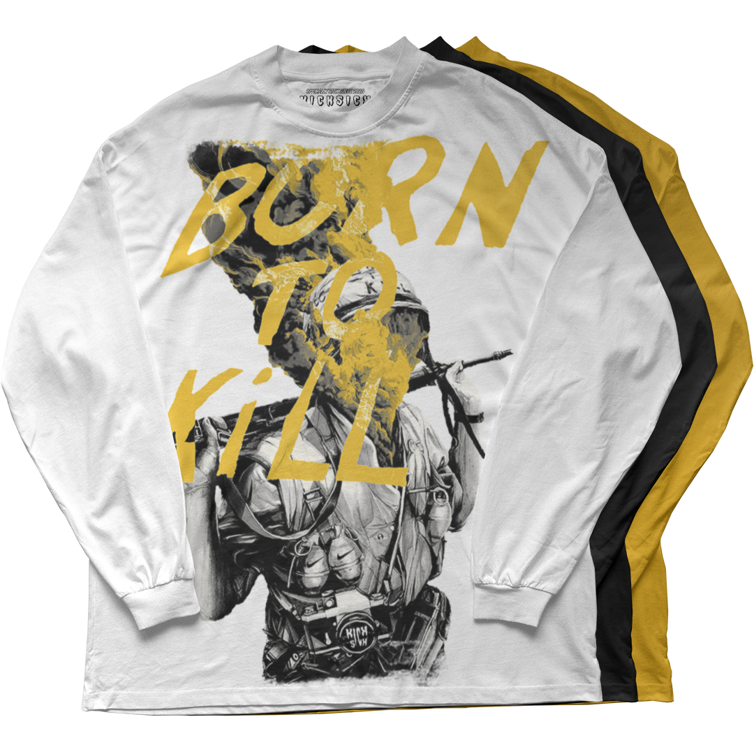 "Yellow Ochre 6 Born to Kill" Long Sleeve Tee