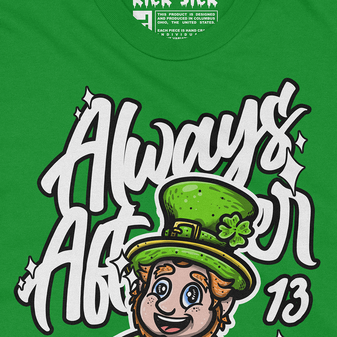 Always After Me Luckies Lucky 13 Clover Green Tee