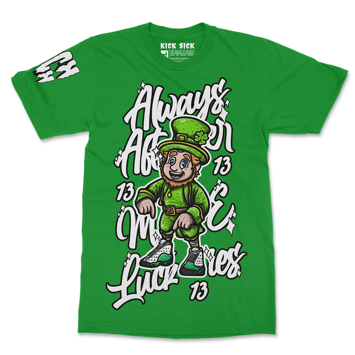 Always After Me Luckies Lucky 13 Clover Green Tee