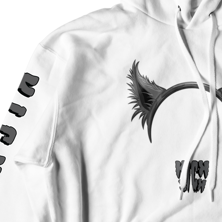Wolf Ears Party Hat White Hoodie
