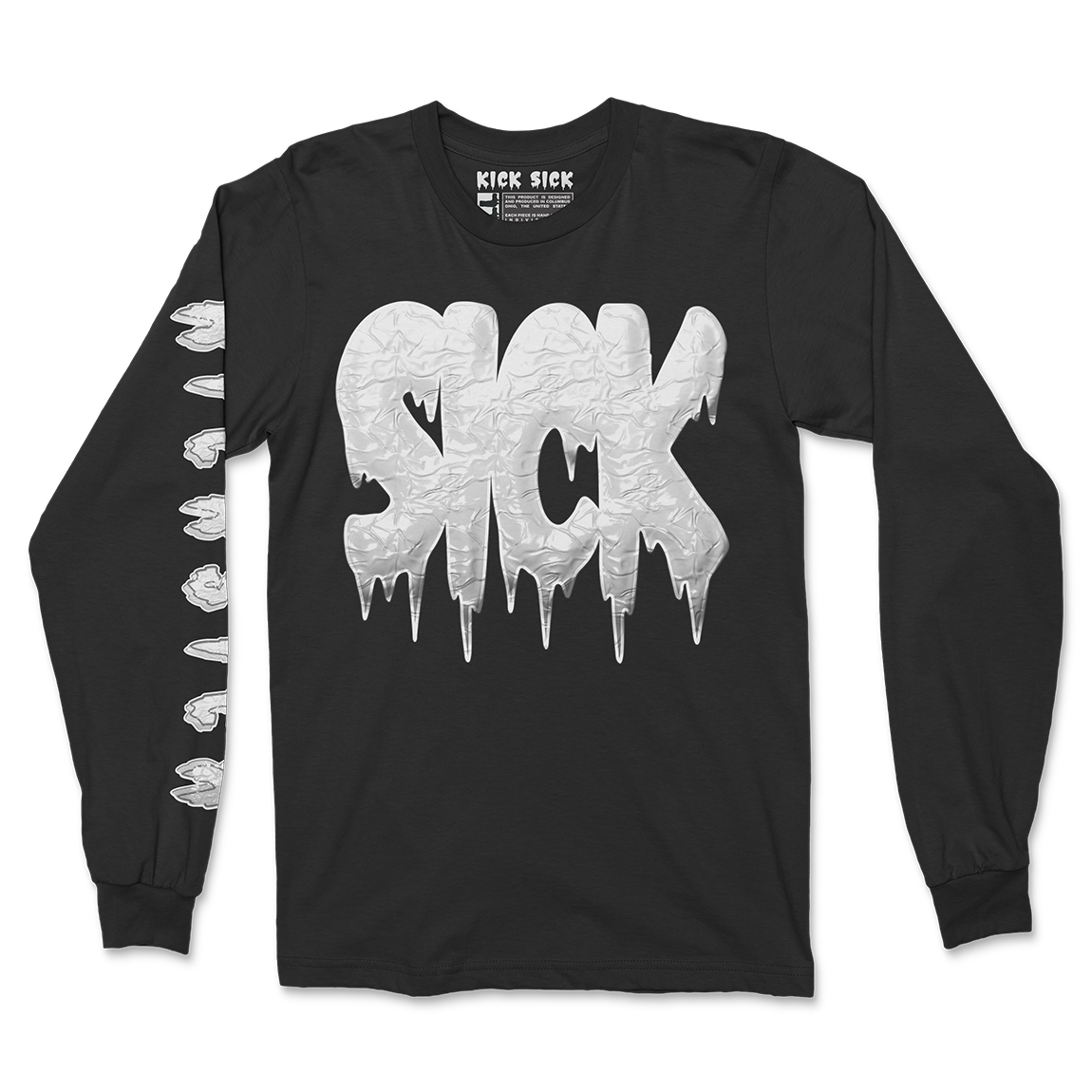 Sick Drip Black Long Sleeve Tee