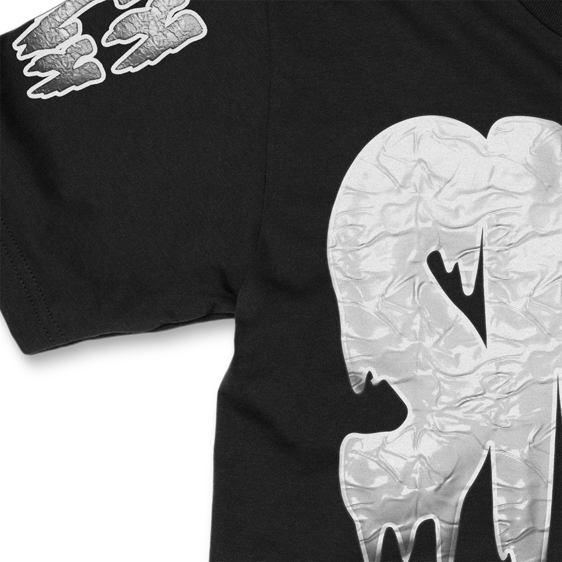 White Sick Drip Black Tee