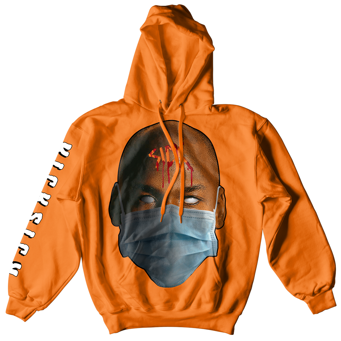 Masked and Sick Orange Hoodie