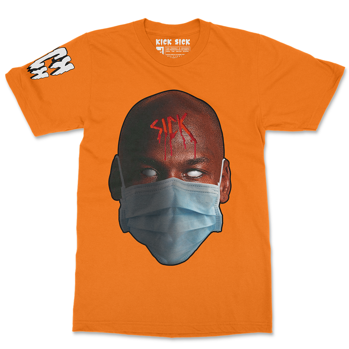 Masked and Sick Orange Tee