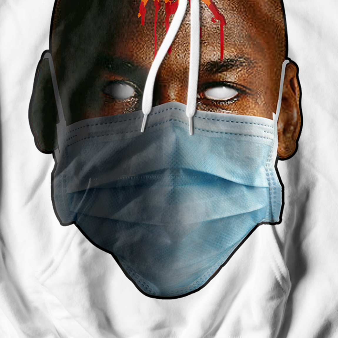 Masked and Sick White Hoodie